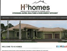 Tablet Screenshot of h3homes.com